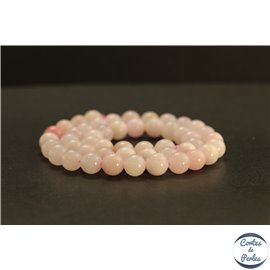 Perles en calcite rose du Mexique - Rondes/8mm - Grade A