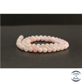 Perles en calcite rose du Mexique - Rondes/6mm - Grade A