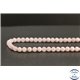 Perles en calcite rose du Mexique - Rondes/6mm - Grade A