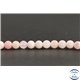 Perles en calcite rose du Mexique - Rondes/6mm - Grade A