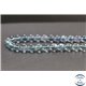 Perles en fluorite bleue de Russie - Rondes/8mm - Grade A