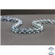 Perles en fluorite bleue de Russie - Rondes/8mm - Grade A