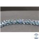 Perles en fluorite bleue de Russie - Rondes/8mm - Grade A