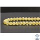 Perles en calcite jaune du Mexique - Rondes/8mm - Grade A