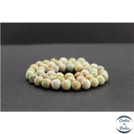 Perles en turquoise du Pérou - Rondes/8mm - Grade B