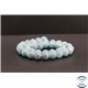 Perles en aragonite bleue d'Afrique - Rondes/10mm - Grade AA