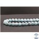 Perles en aragonite bleue d'Afrique - Rondes/10mm - Grade AA