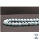 Perles en aragonite bleue d'Afrique - Rondes/10mm - Grade AA