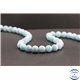 Perles en aragonite bleue d'Afrique - Rondes/10mm - Grade AA