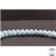 Perles en aragonite bleue d'Afrique - Rondes/10mm - Grade AA