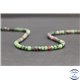 Perles facettées en anyolite de Tanzanie - Roues/4mm - Grade AB
