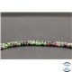 Perles facettées en anyolite de Tanzanie - Roues/4mm - Grade AB