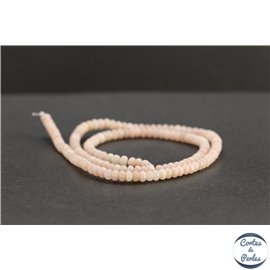 Perles en opale rose d'Afrique - Roues/4mm - Grade A