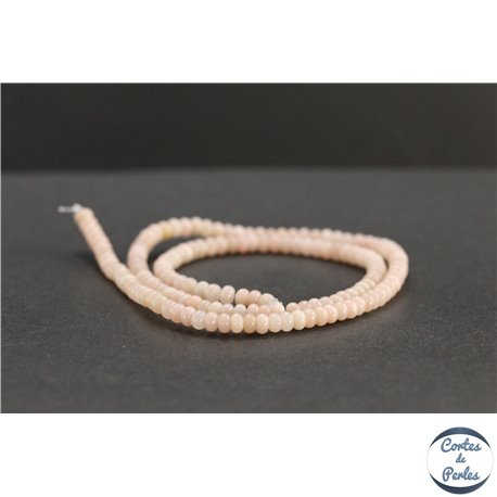 Perles en opale rose d'Afrique - Roues/4mm - Grade A