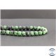 Perles facettées en anyolite de Tanzanie - Rondes/8mm - Grade AB