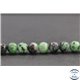 Perles facettées en anyolite de Tanzanie - Rondes/8mm - Grade AB