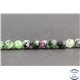 Perles facettées en anyolite de Tanzanie - Pépites/6mm - Grade AB