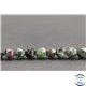 Perles facettées en anyolite de Tanzanie - Pépites/6mm - Grade AB