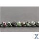 Perles facettées en anyolite de Tanzanie - Pépites/6mm - Grade AB