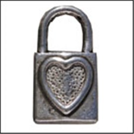 Apprêts Pampilles - Cadenas/17 mm - Argenté