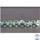 Perles en fluorite bleue de Russie - Rondes/10mm - Grade A