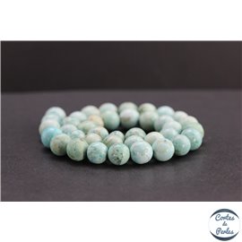 Perles en turquoise du Pérou - Rondes/10mm - Grade A