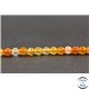 Perles facettées en cornaline de Madagascar - Rondes/4mm - Grade AB