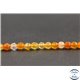 Perles facettées en cornaline de Madagascar - Rondes/4mm - Grade AB