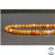 Perles facettées en cornaline de Madagascar - Rondes/6mm - Grade AB