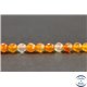 Perles facettées en cornaline de Madagascar - Rondes/6mm - Grade AB