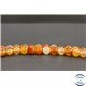 Perles facettées en cornaline de Madagascar - Rondes/8mm - Grade AB