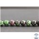 Perles en anyolite de Tanzanie - Rondes/10mm - Grade AB