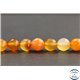 Perles facettées en cornaline de Madagascar - Rondes/10mm - Grade AB