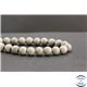 Perles en jaspe feuille d'argent d'Australie - Rondes/10mm - Grade A