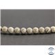Perles en jaspe feuille d'argent d'Australie - Rondes/6mm - Grade A