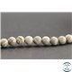 Perles en jaspe feuille d'argent d'Australie - Rondes/6mm - Grade A