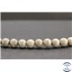 Perles en jaspe feuille d'argent d'Australie - Rondes/8mm - Grade A