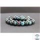 Perles en chrysocolle du Pérou - Rondes/10mm - Grade A