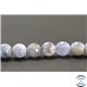 Perles facettées en agate lavande - Rondes/10mm
