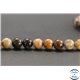 Perles en bois pétrifié de Madagascar - Rondes/8mm - Grade A