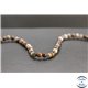 Perles en bois pétrifié de Madagascar - Rondes/6mm - Grade A