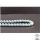 Perles en aragonite bleue d'Afrique - Rondes/8mm - Grade AA