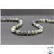 Perles en serpentine du Canada - Rondes/6mm - Grade AB+