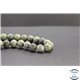 Perles en serpentine du Canada - Rondes/10mm - Grade AB+