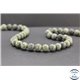 Perles en serpentine du Canada - Rondes/10mm - Grade AB+