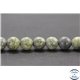 Perles en serpentine du Canada - Rondes/10mm - Grade AB+