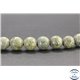 Perles en serpentine du Canada - Rondes/10mm - Grade AB+