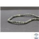 Perles en serpentine du Canada - Rondes/4mm - Grade AB+