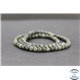 Perles en serpentine du Canada - Rondes/4mm - Grade AB+