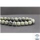 Perles en serpentine du Canada - Rondes/12mm - Grade AB+